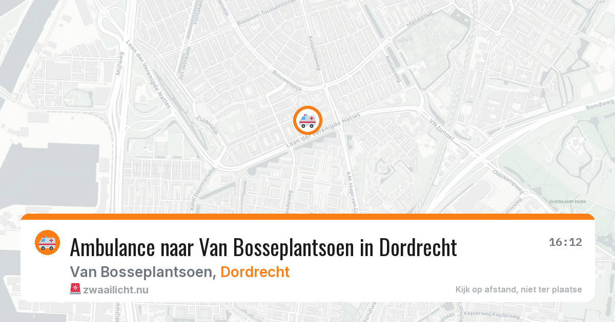 Ambulance naar Van Bosseplantsoen in Dordrecht — 5 jun 2026