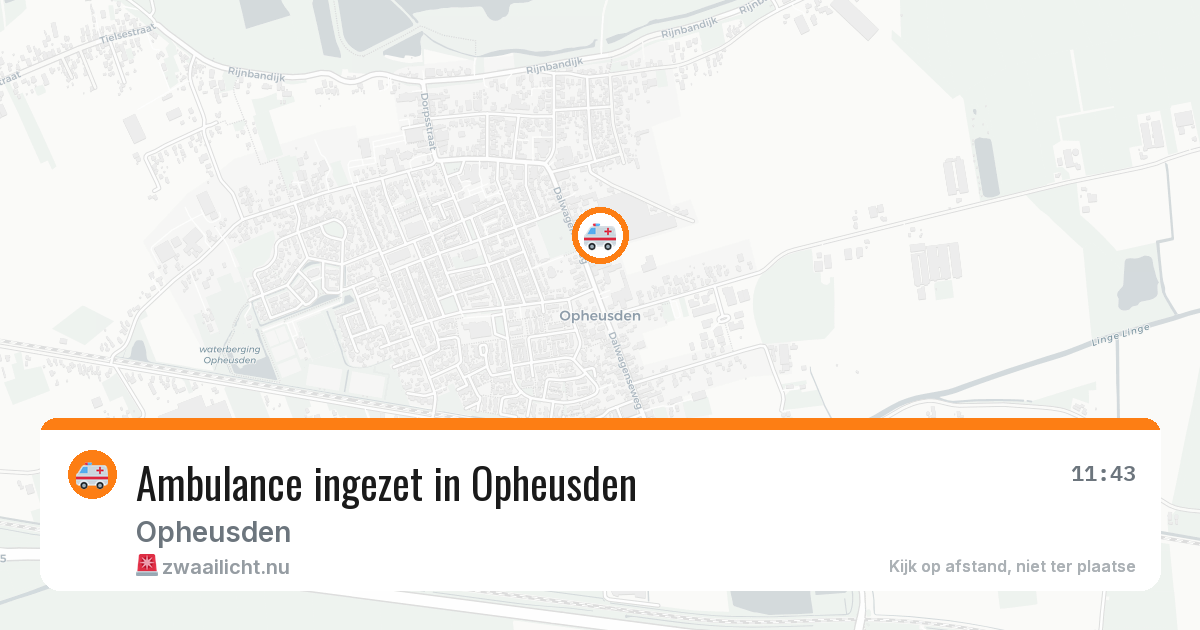 Ambulance ingezet in Opheusden — 13 feb 2026