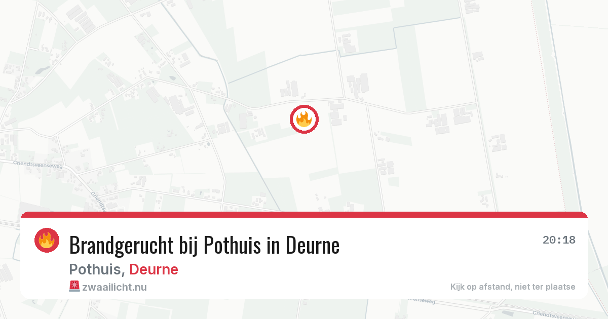 Brandgerucht bij Pothuis in Deurne — 11 jul 2026
