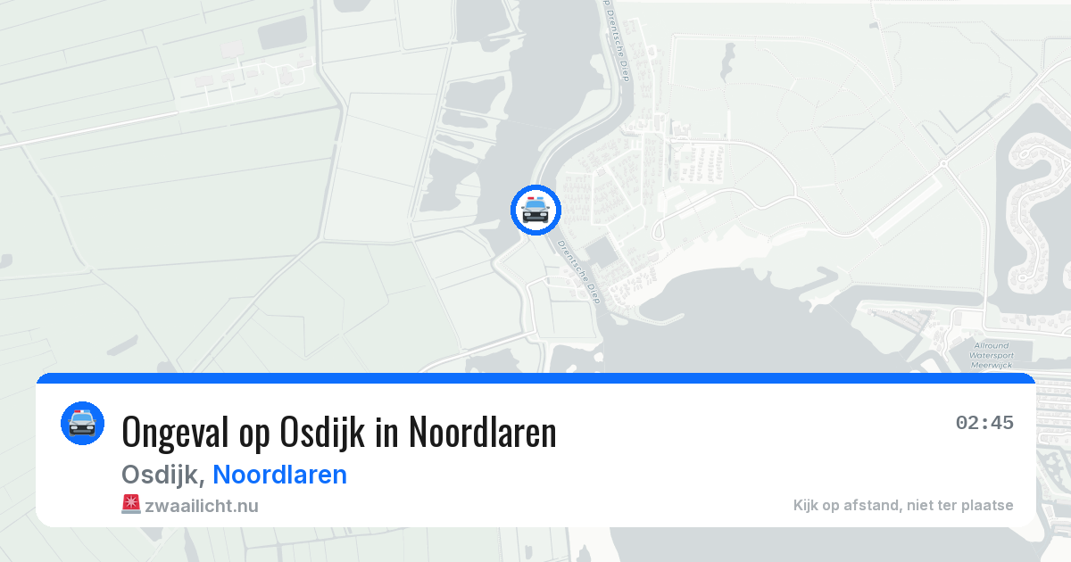 Ongeval op Osdijk in Noordlaren — 5 jun 2026