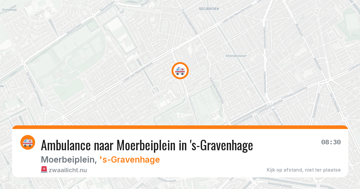 Ambulance naar Moerbeiplein in 's-Gravenhage — 21 mei 2026