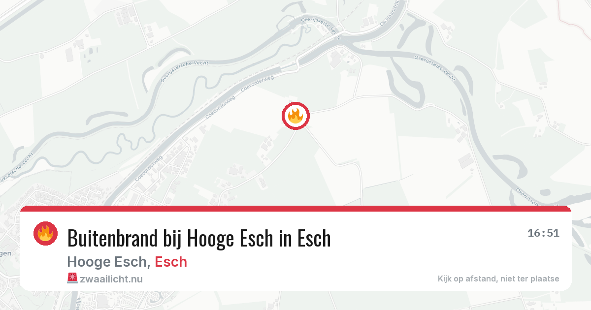 Buitenbrand bij Hooge Esch in Esch — 5 mrt 2026