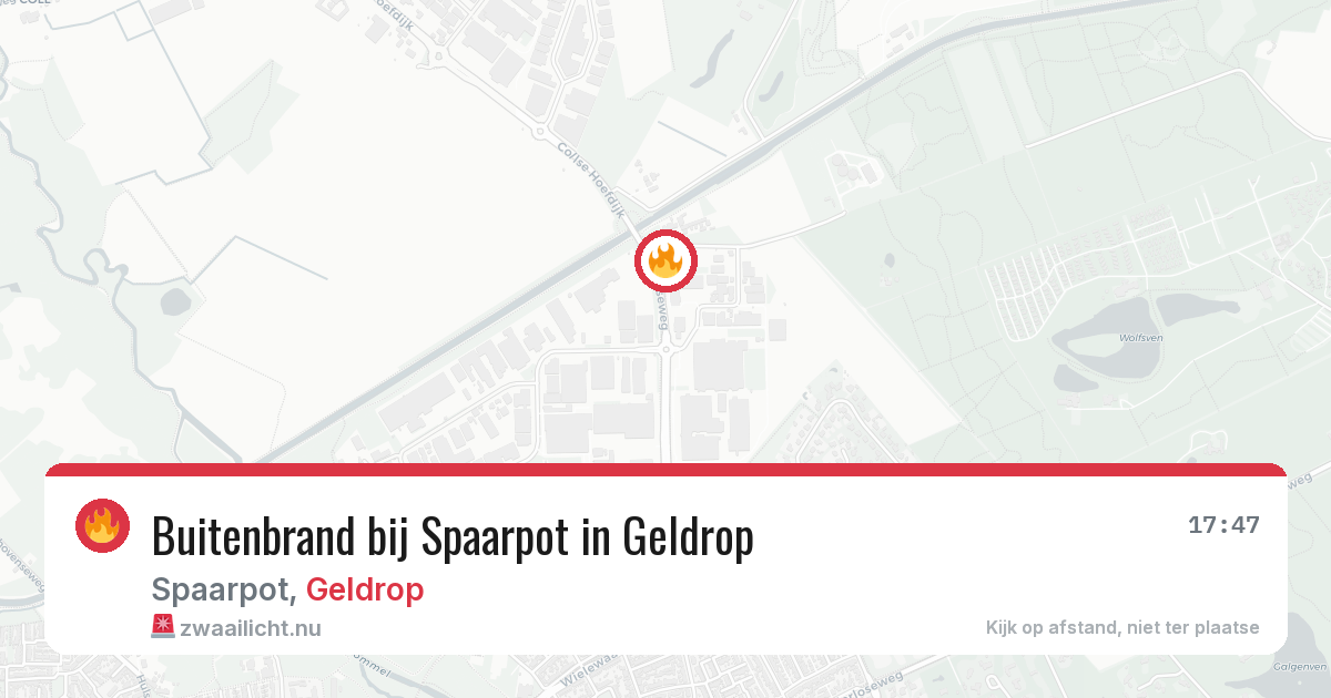 Buitenbrand bij Spaarpot in Geldrop — 23 jul 2026
