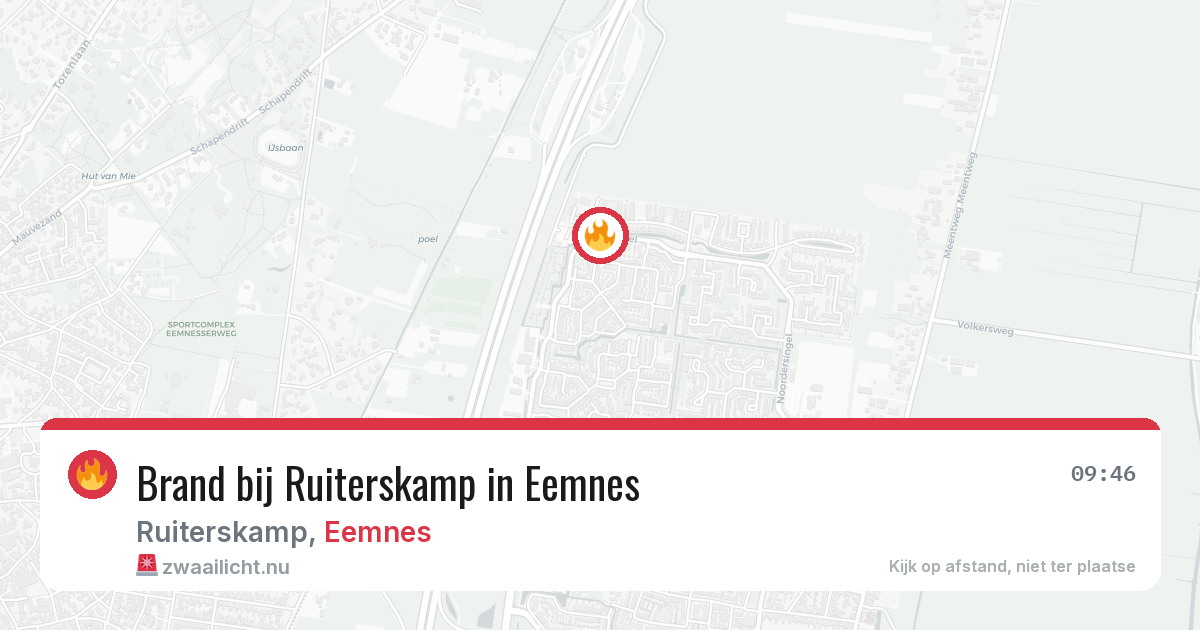 Brand bij Ruiterskamp in Eemnes — 1 jun 2026