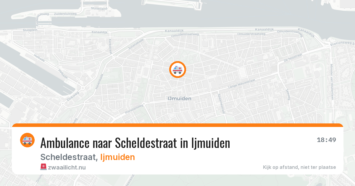 Ambulance naar Scheldestraat in Ijmuiden — 12 jul 2026