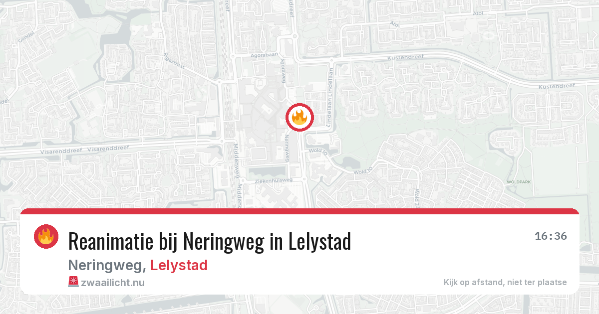 Reanimatie bij Neringweg in Lelystad — 4 jun 2026