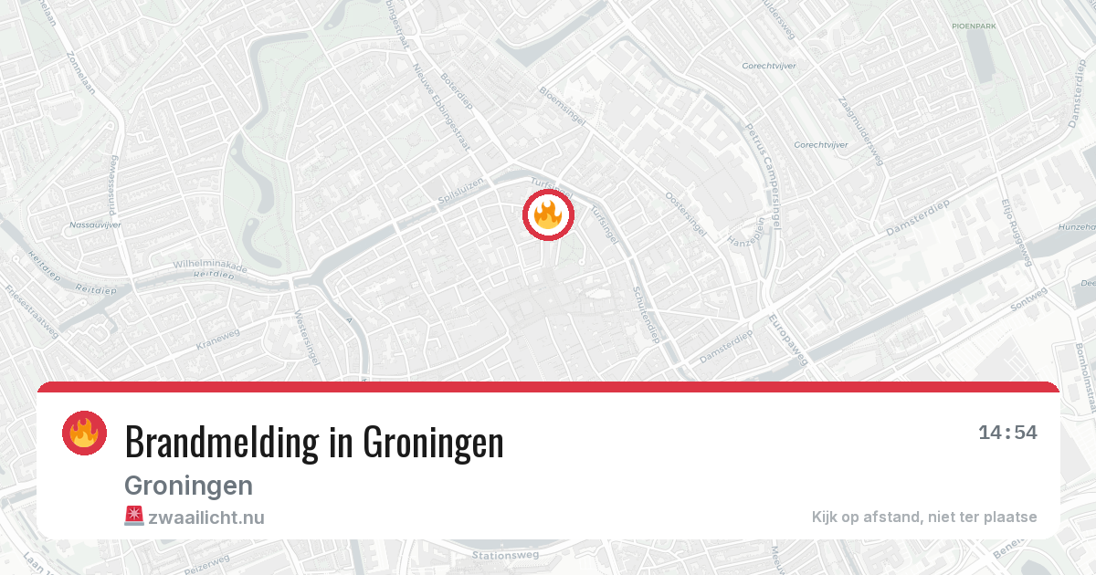 Brandmelding in Groningen — 31 mei 2026