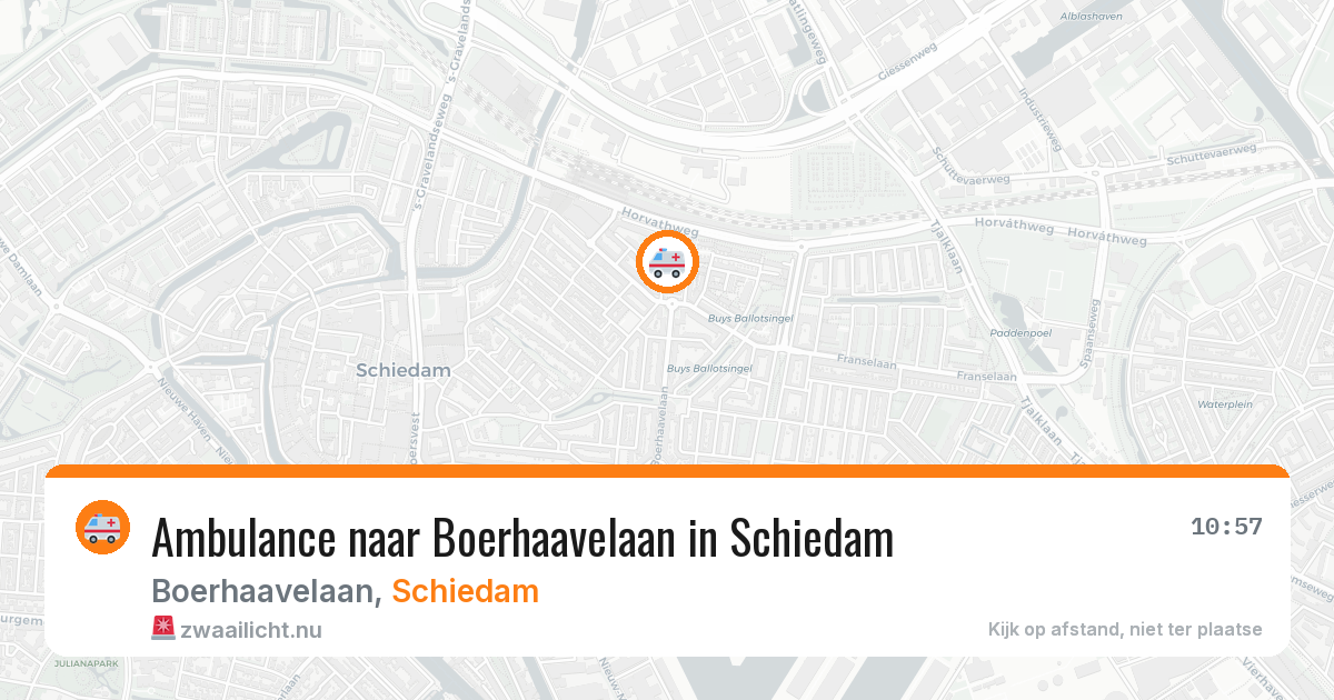 Ambulance naar Boerhaavelaan in Schiedam — 30 mei 2026