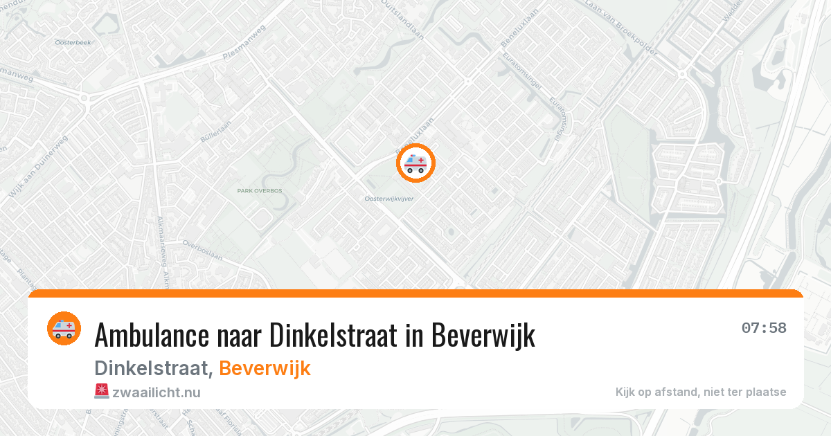 Ambulance naar Dinkelstraat in Beverwijk — 15 mei 2026