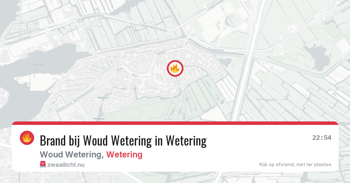Brand bij Woud Wetering in Wetering — 23 apr 2026