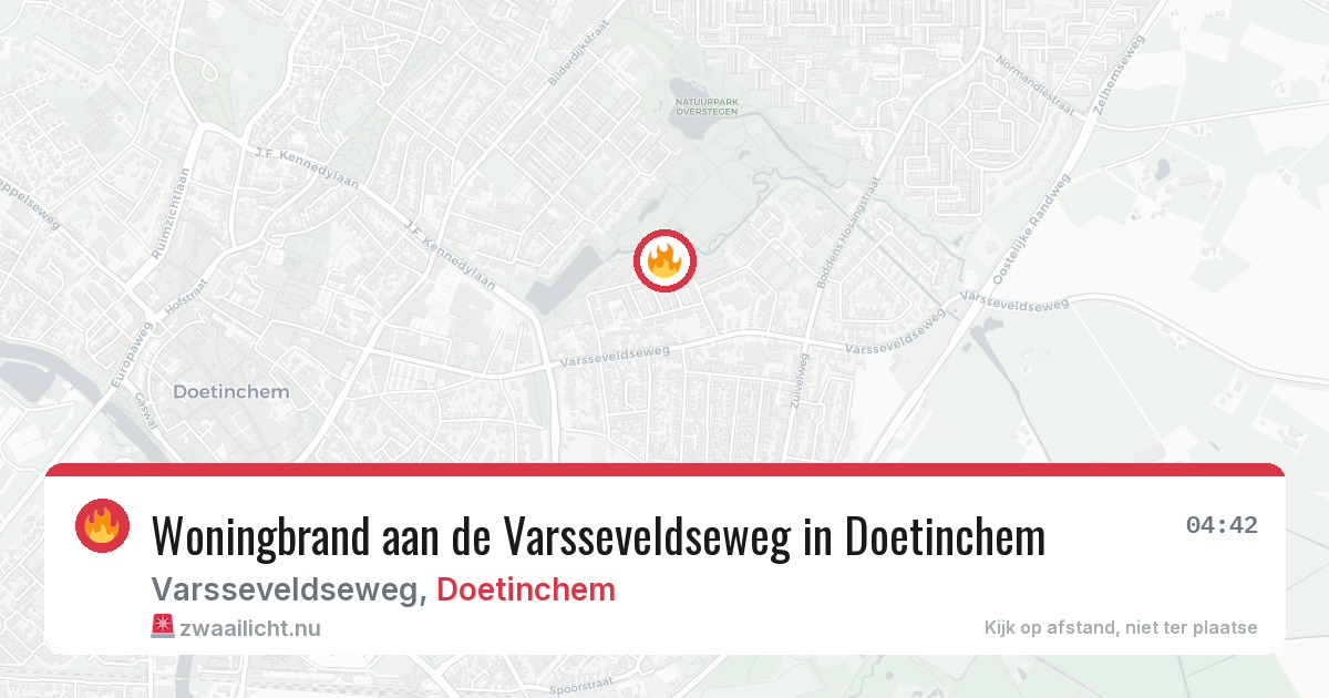 Woningbrand aan de Varsseveldseweg in Doetinchem — 31 mei 2026