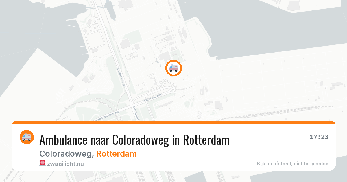 Ambulance naar Coloradoweg in Rotterdam — 23 jul 2026