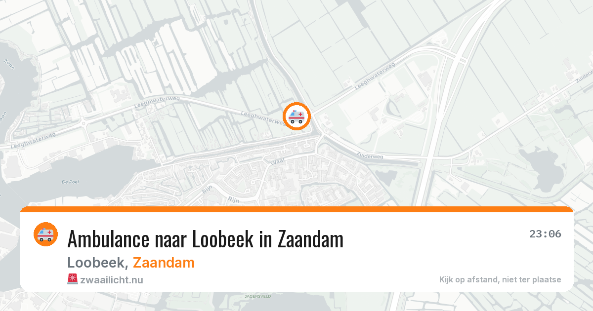 Ambulance naar Loobeek in Zaandam — 23 jul 2026