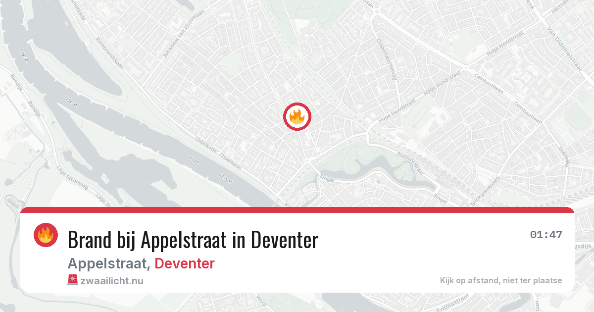 Brand bij Appelstraat in Deventer — 10 mei 2026