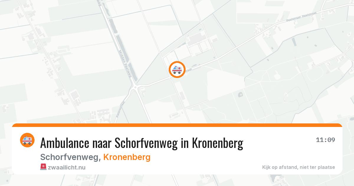 Ambulance naar Schorfvenweg in Kronenberg — 22 mei 2026