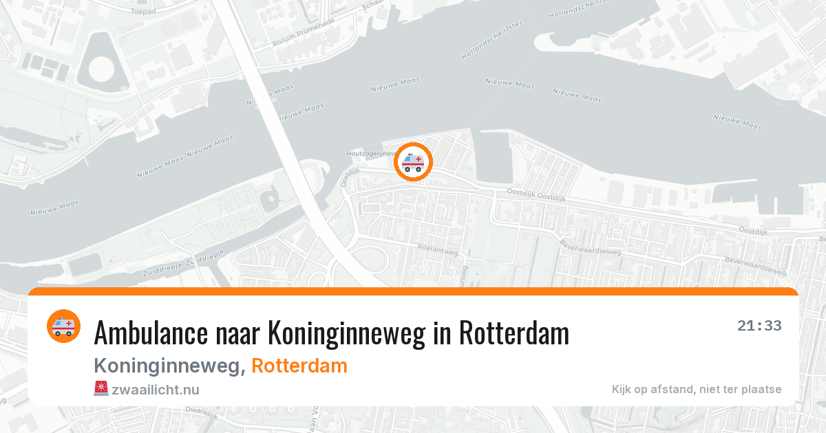 Ambulance naar Koninginneweg in Rotterdam — 25 mei 2026