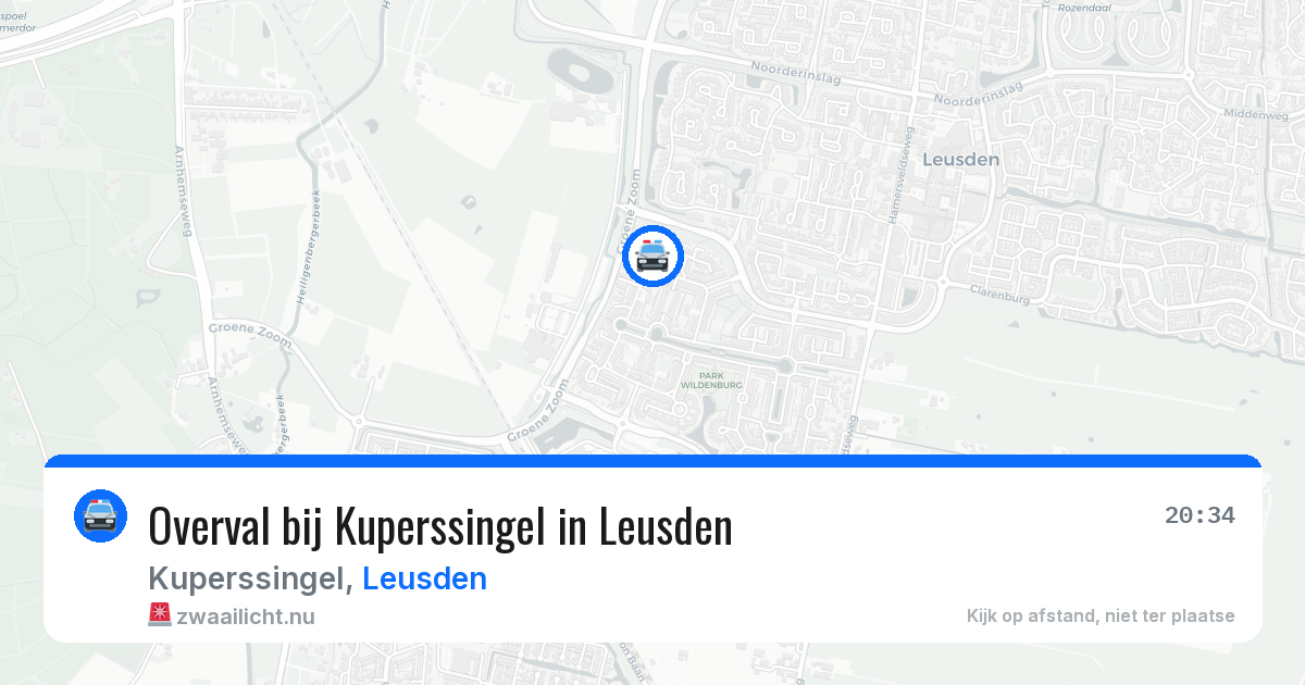 Overval bij Kuperssingel in Leusden — 21 mrt 2026