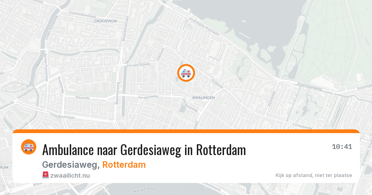 Ambulance naar Gerdesiaweg in Rotterdam — 13 jul 2026