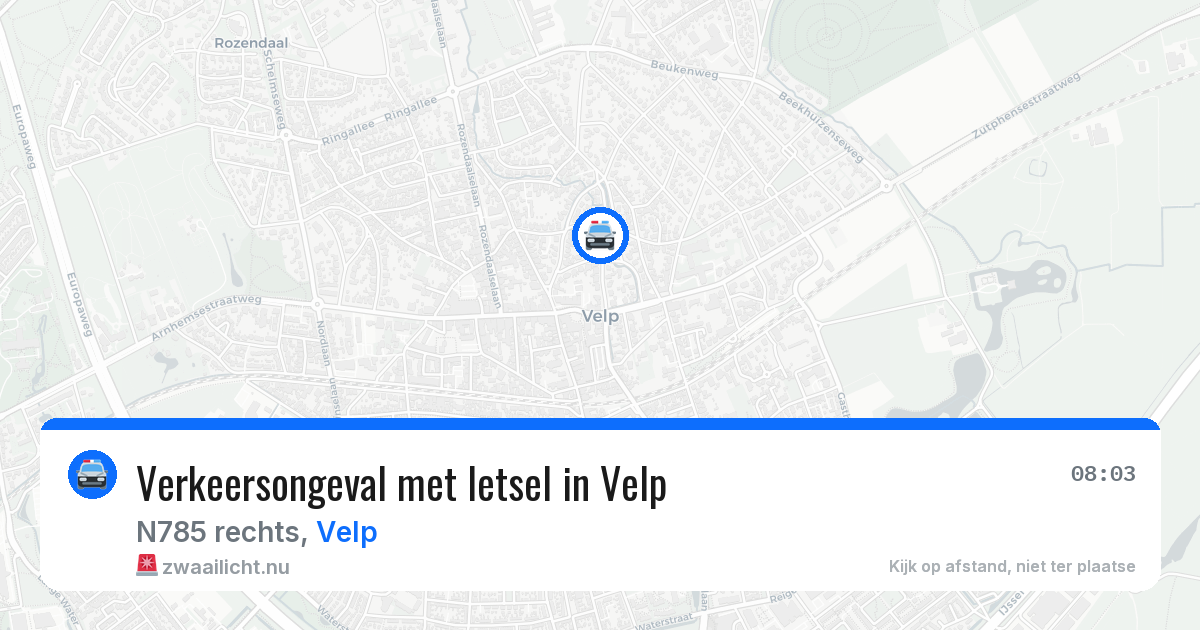 Verkeersongeval met letsel in Velp — 30 mrt 2026