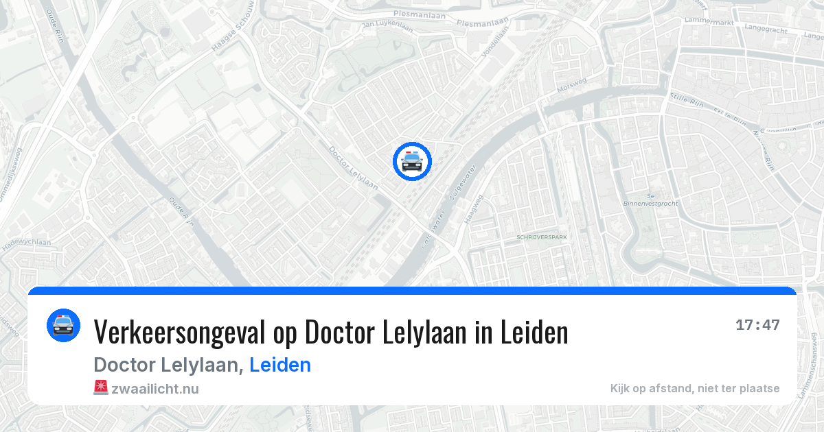 Verkeersongeval op Doctor Lelylaan in Leiden — 10 jul 2026