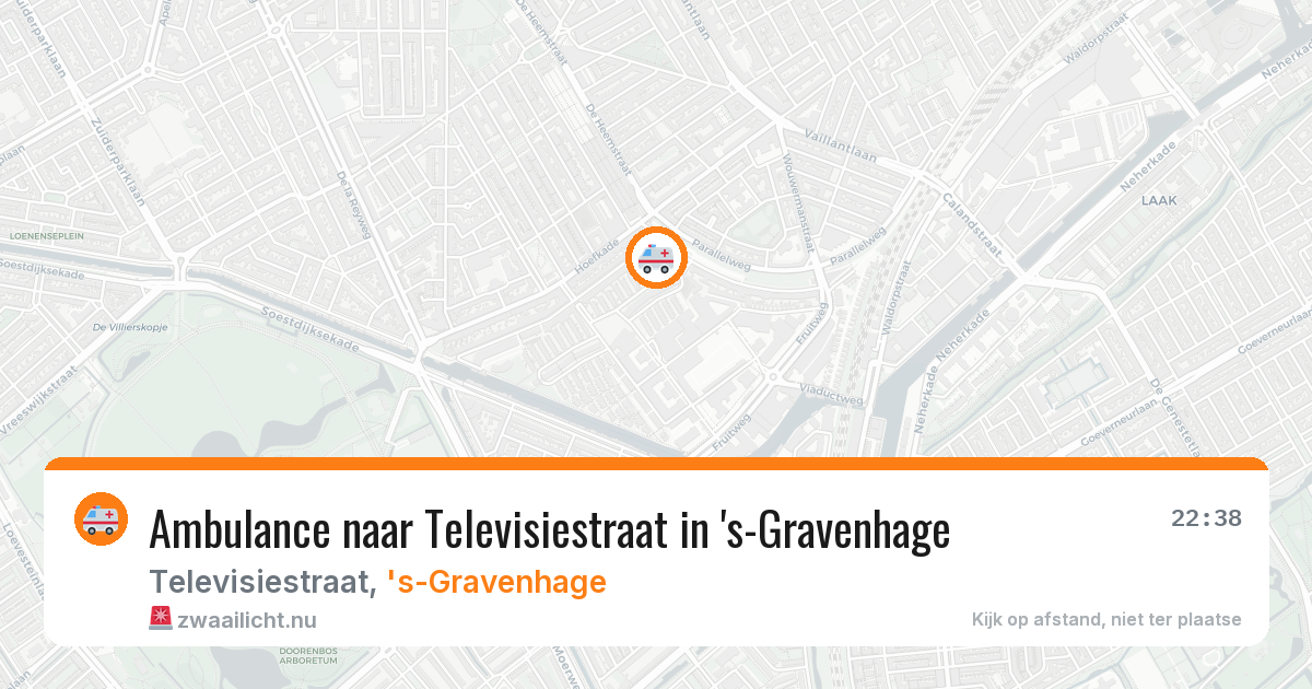Ambulance naar Televisiestraat in 's-Gravenhage — 23 jul 2026