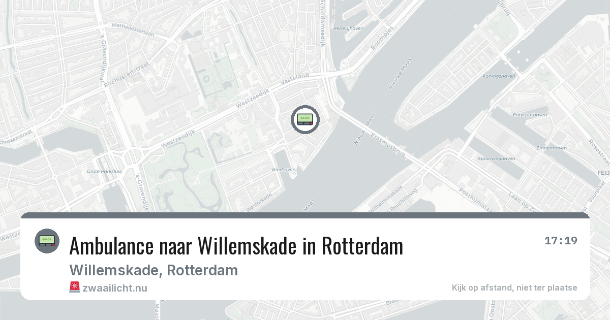 Ambulance naar Willemskade in Rotterdam — 3 mrt 2026