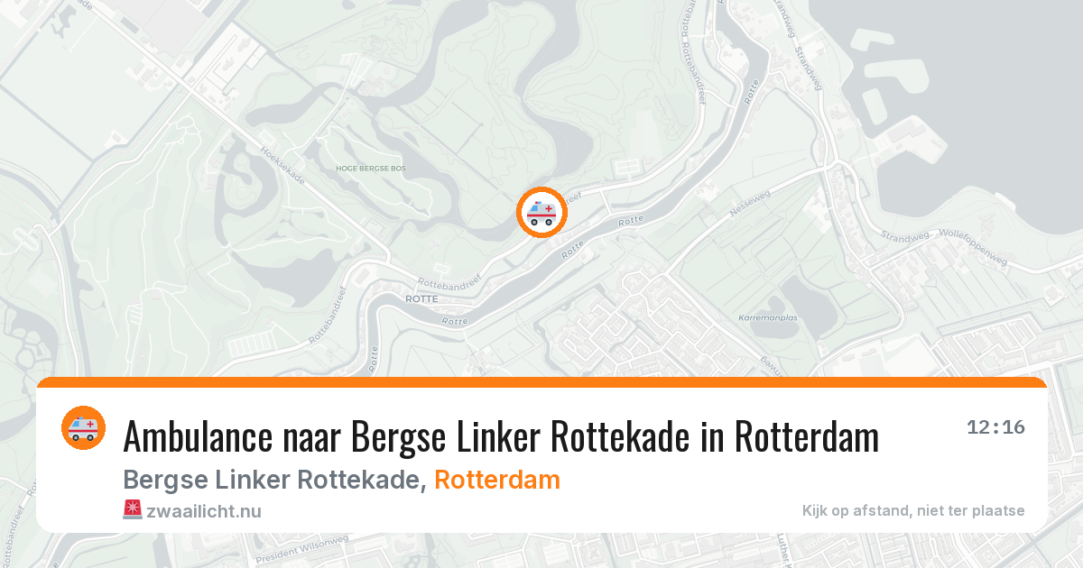 Ambulance naar Bergse Linker Rottekade in Rotterdam — 29 apr 2026