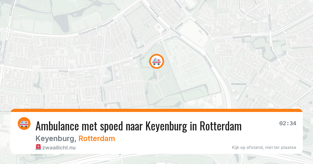 Ambulance met spoed naar Keyenburg in Rotterdam — 25 mrt 2026