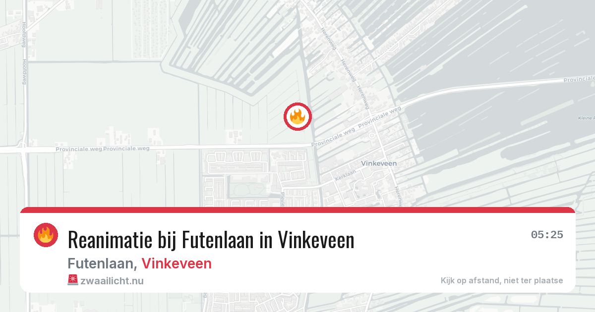 Reanimatie bij Futenlaan in Vinkeveen — 18 mrt 2026