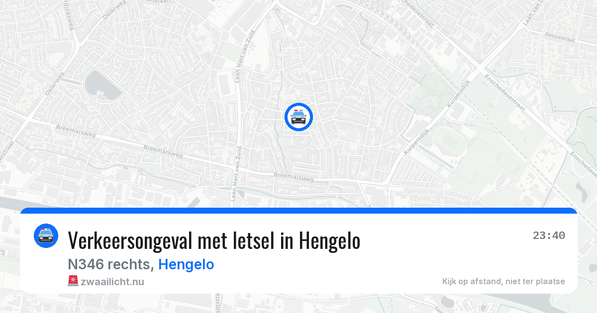 Verkeersongeval met letsel in Hengelo — 10 apr 2026