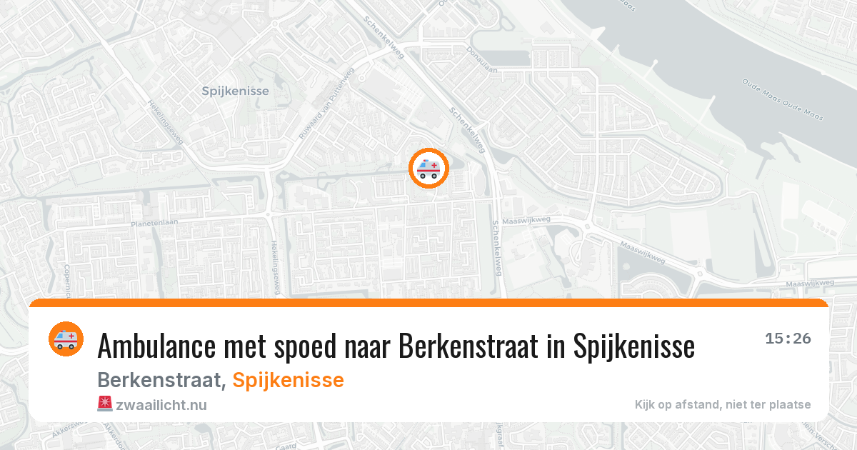 Ambulance met spoed naar Berkenstraat in Spijkenisse — 1 jun 2026