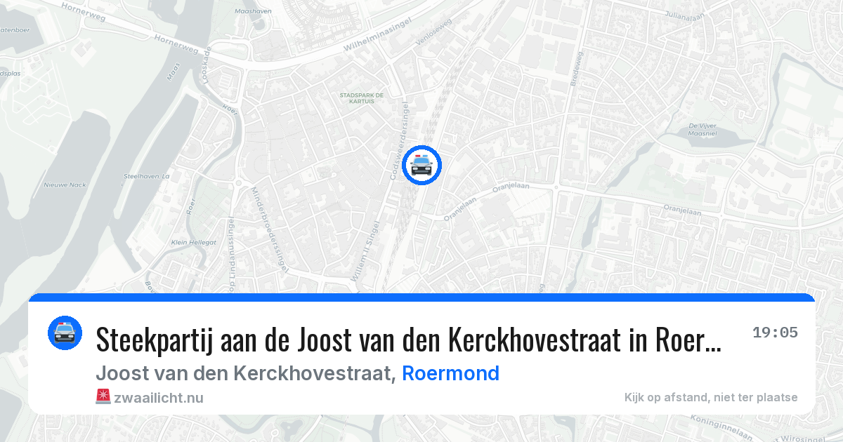 Steekpartij aan de Joost van den Kerckhovestraat in Roermond — 13 jul 2026