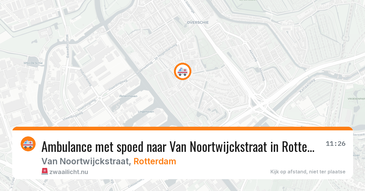 Ambulance met spoed naar Van Noortwijckstraat in Rotterdam — 21 jul 2026