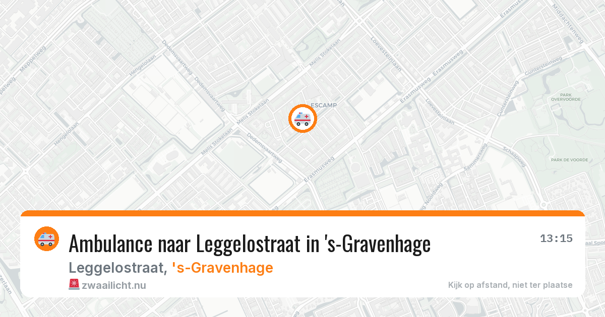 Ambulance naar Leggelostraat in 's-Gravenhage — 27 mei 2026