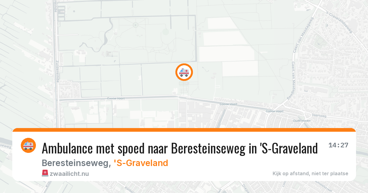 Ambulance met spoed naar Beresteinseweg in 'S-Graveland — 25 mei 2026