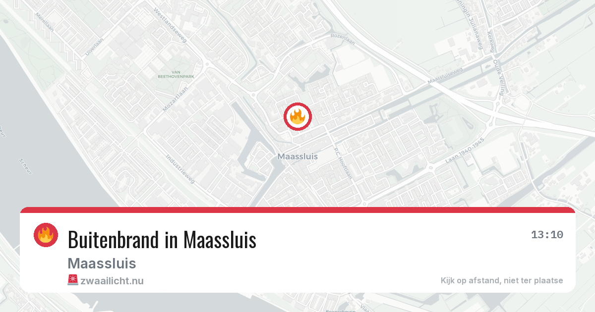Buitenbrand in Maassluis — 5 mei 2026