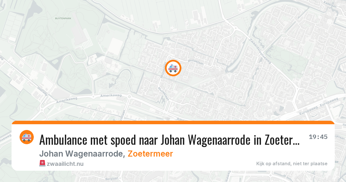 Ambulance met spoed naar Johan Wagenaarrode in Zoetermeer — 23 jan 2026