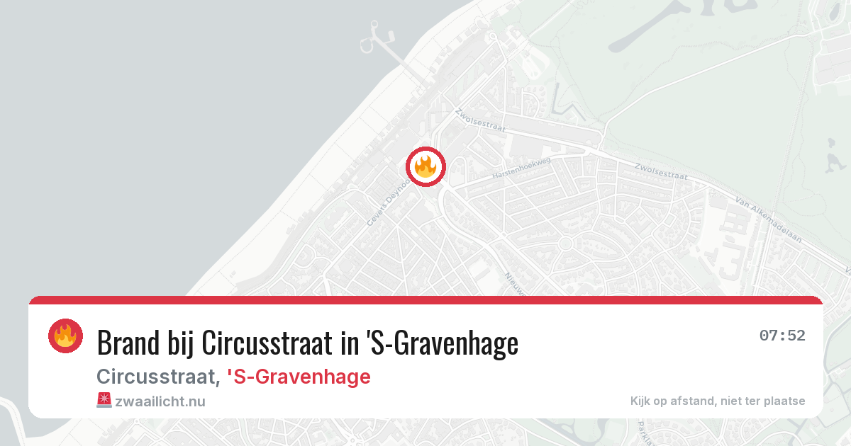 Brand bij Circusstraat in 'S-Gravenhage — 17 mei 2026