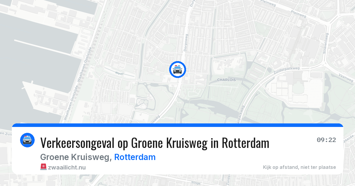 Verkeersongeval op Groene Kruisweg in Rotterdam — 11 apr 2026