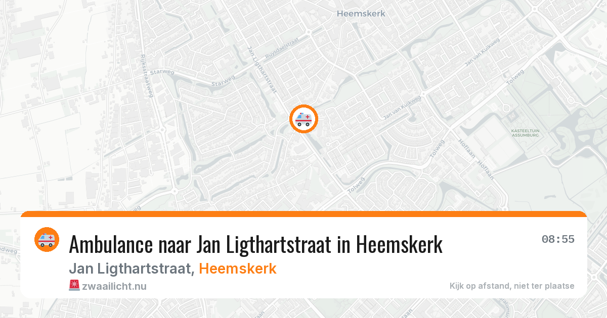 Ambulance naar Jan Ligthartstraat in Heemskerk — 24 feb 2026
