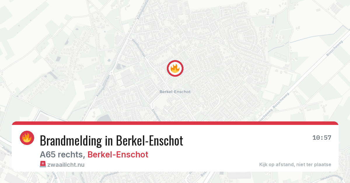 Brandmelding in Berkel-Enschot — 12 apr 2026