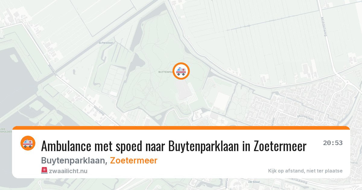 Ambulance met spoed naar Buytenparklaan in Zoetermeer — 25 jan 2026
