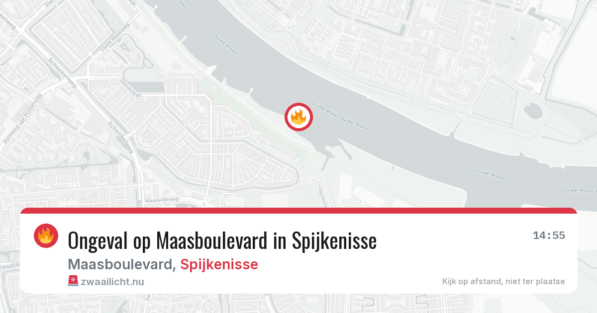 Ongeval op Maasboulevard in Spijkenisse — 23 mrt 2026
