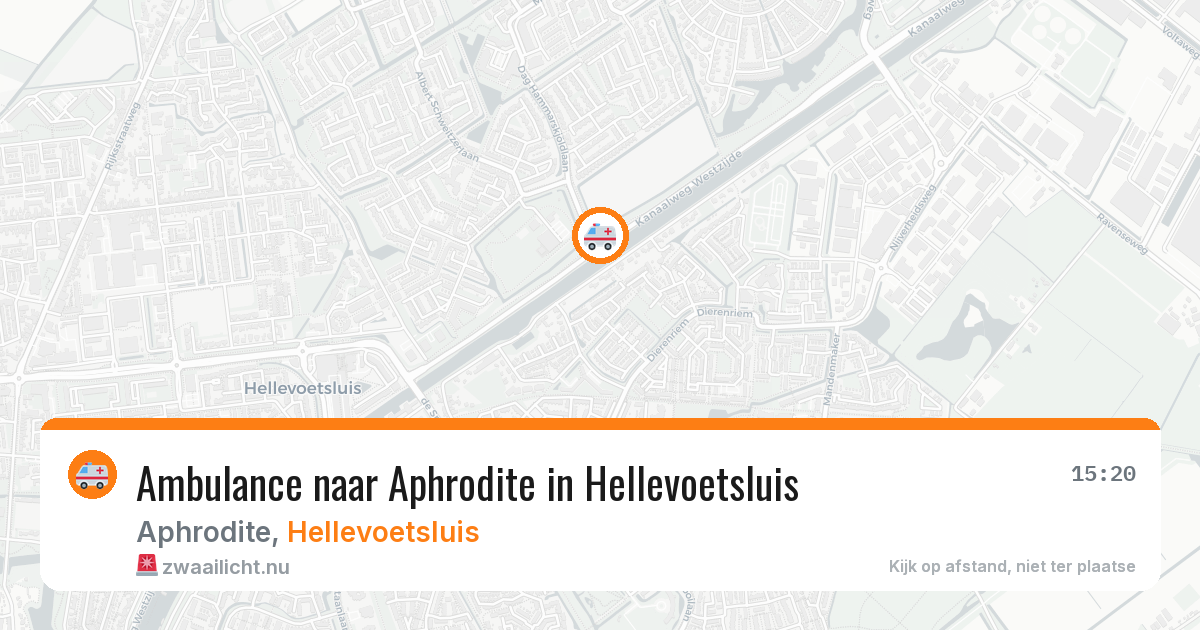 Ambulance naar Aphrodite in Hellevoetsluis — 5 jun 2026
