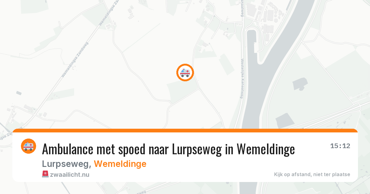 Ambulance met spoed naar Lurpseweg in Wemeldinge — 27 mei 2026