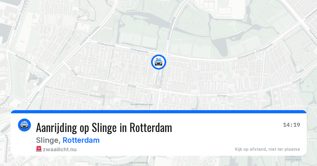 Aanrijding op Slinge in Rotterdam — 21 mei 2026