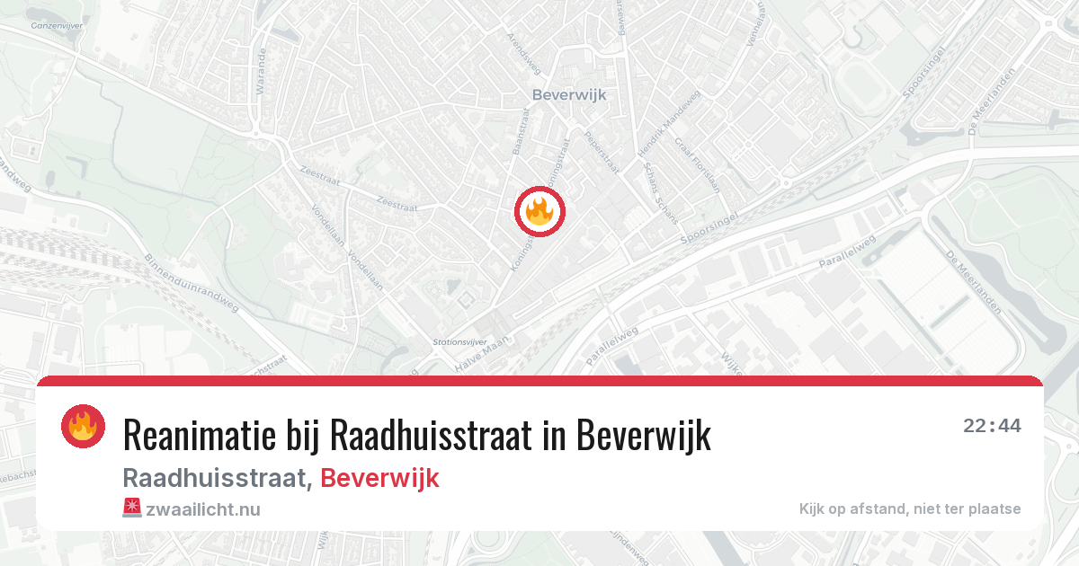 Reanimatie bij Raadhuisstraat in Beverwijk — 19 apr 2026