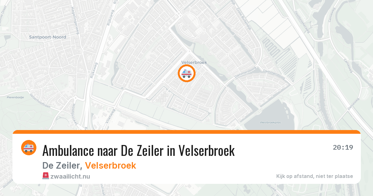 Ambulance naar De Zeiler in Velserbroek — 21 apr 2026