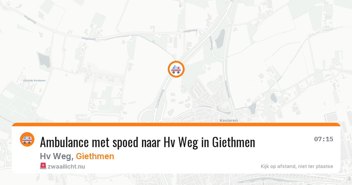 Ambulance met spoed naar Hv Weg in Giethmen — 4 feb 2026