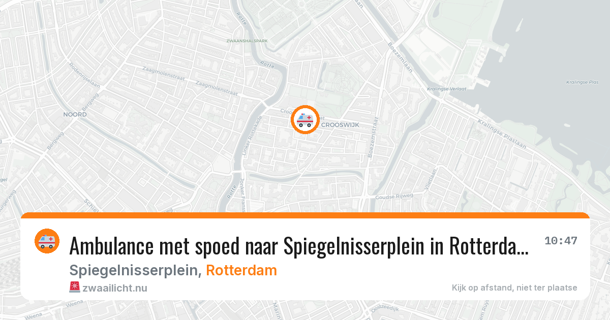 Ambulance met spoed naar Spiegelnisserplein in Rotterdam — 4 jun 2026
